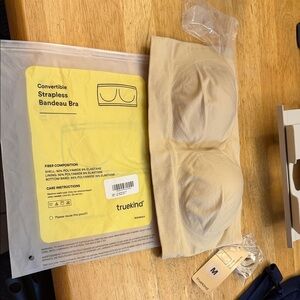 Truekind Convertible Strapless Bandeau Bra - Beige (M)